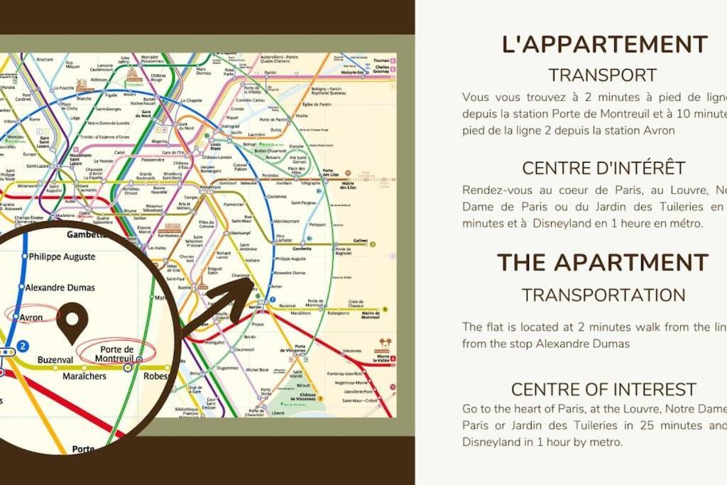 12.Appart 4Pers#1 Bedroom #Pere Lachaise #Nation Paryż Zewnętrze zdjęcie